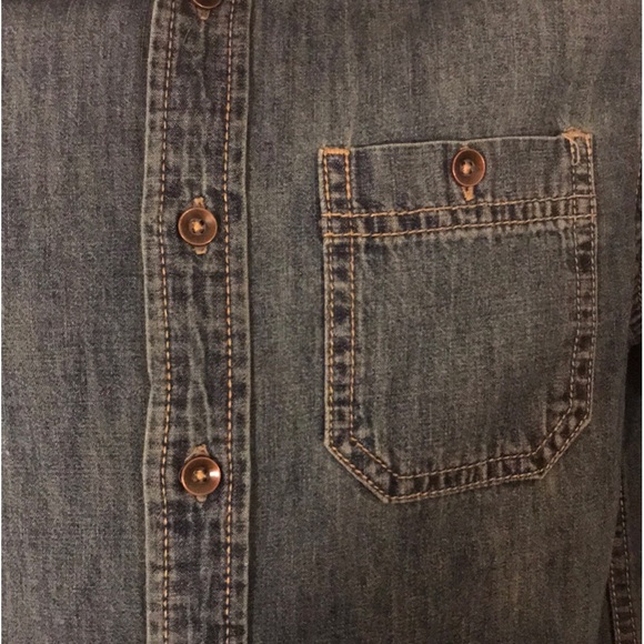 Boys Denim Button Down - Picture 4 of 4